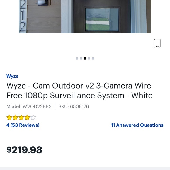 Wyze wireless outdoor cameras - Picture 2 of 3